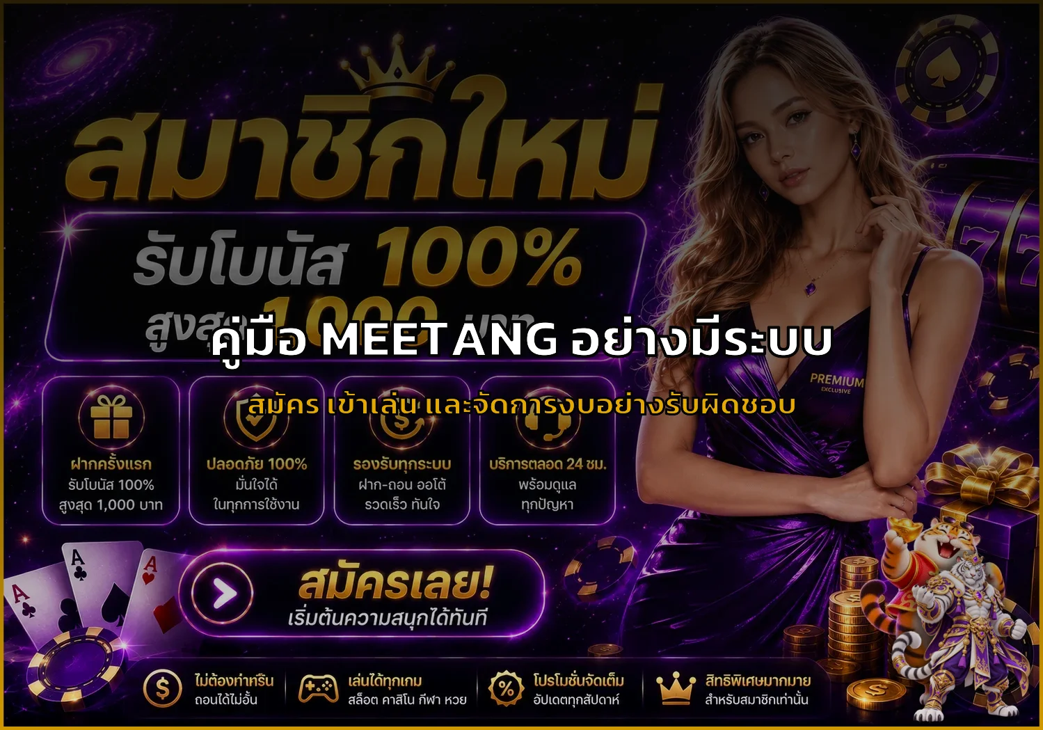 MEETANG คู่มือสมัคร เข้าสู่ระบบ และจัดการงบ